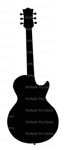 2" Round - Guitar Sillouette Band - Edible Cake/Cupcake Party Topper!!! N2