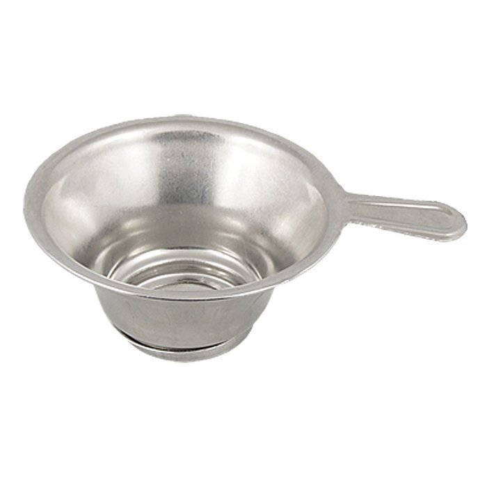 Stainless Steel Tea Strainer with Handle Silver Tone