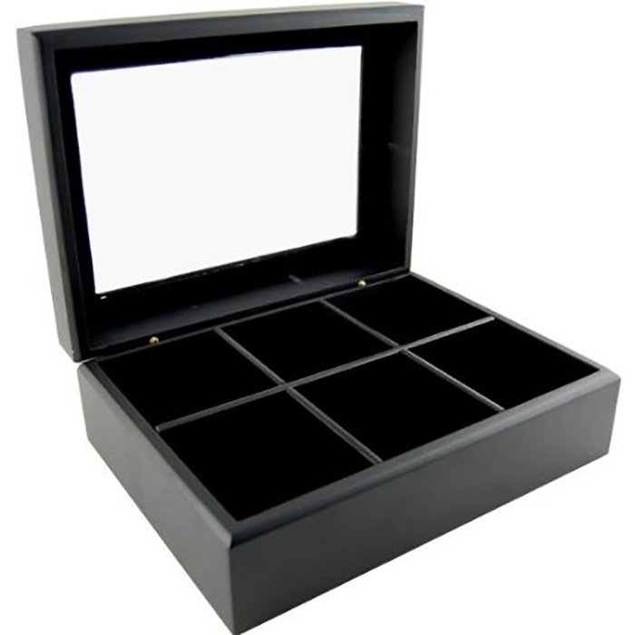 Wooden 6 Chamber Tea Bag Chest by Pride Of India N2