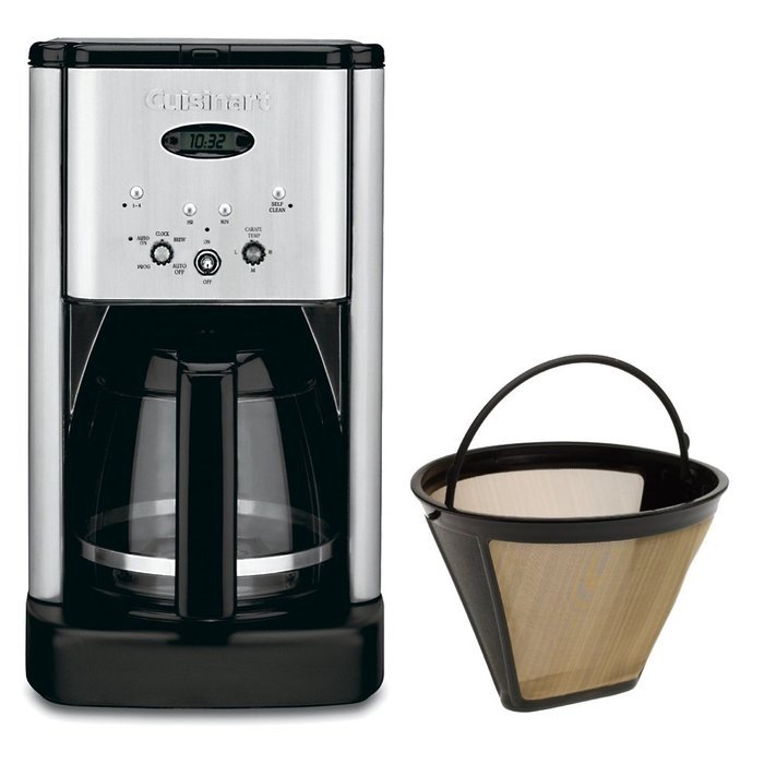Cuisinart DCC-1200 Brew Central 12 Cup Programmable Coffeemaker Gold Tone Filter Bundle Includes: DCC-1200 Brew...