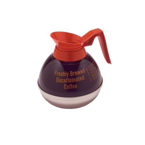 Bloomfield DCF10115O1 Decaf Unbreakable Decanter, Plastic with Stainless Steel Bottom, Orange Handle