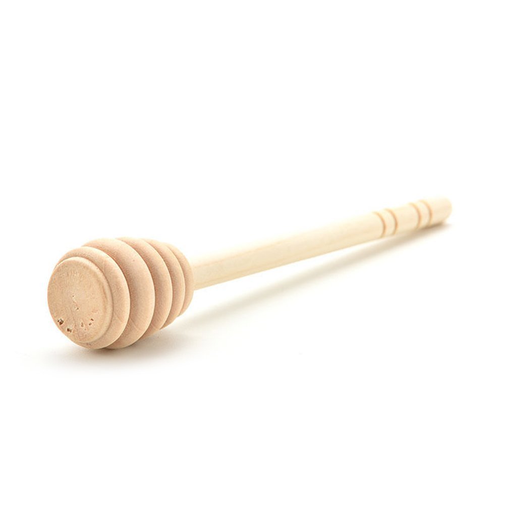 Pastlla 5pcs Wooden Honey Dipper Stick 7 Inch Coffee Stirring - View #5