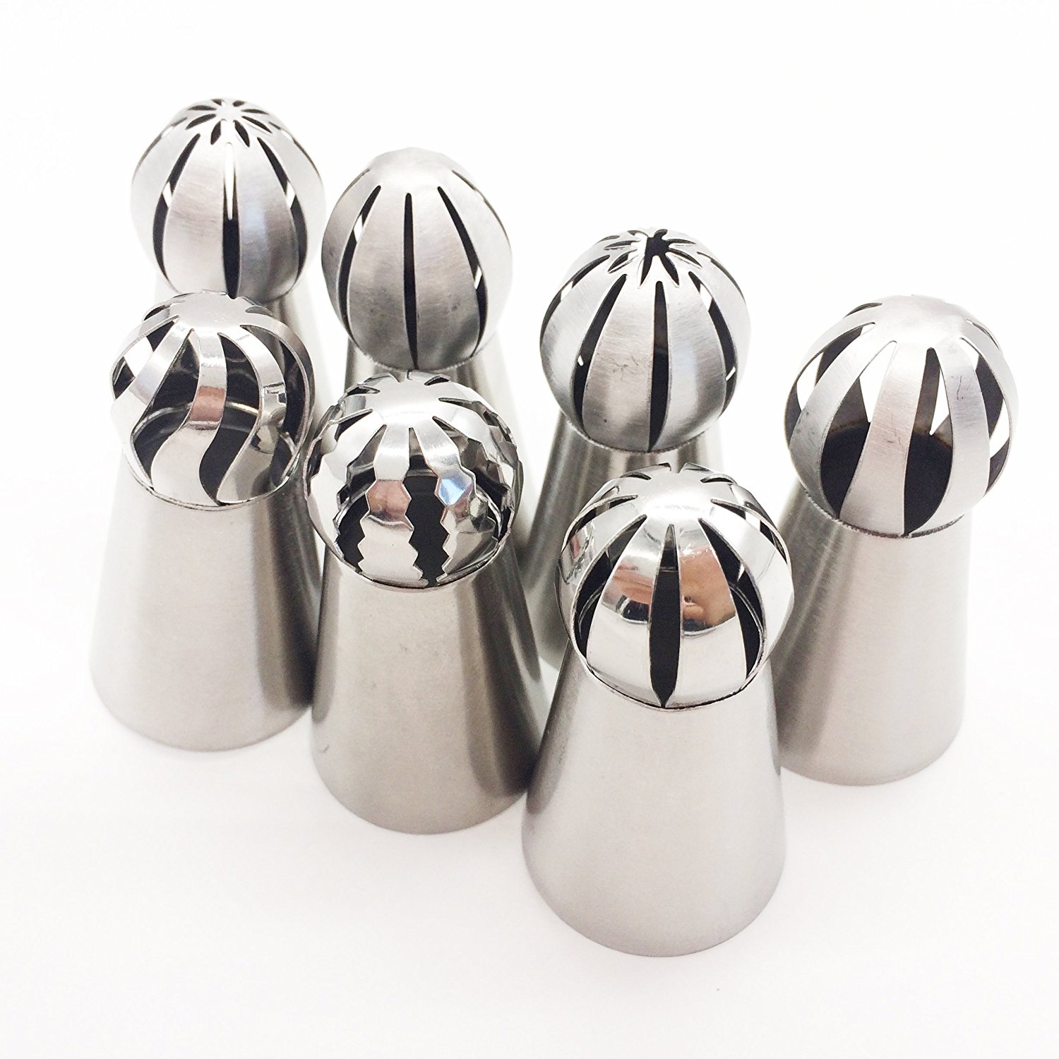 thumbnail image 2 of 3Pcs/Set Russian Flower Icing Piping Nozzles Tips Sphere 2 of 14