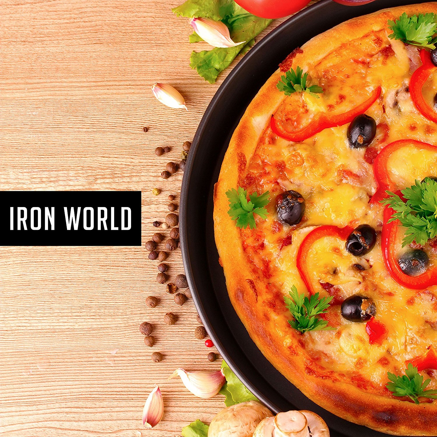 Cast Iron Pizza Pan 14 Inch By Iron World Hand Made Black Pre   5649079 