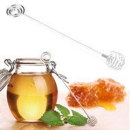 Dealglad&reg; Stainless Steel Honey Dipper Stirring Rod Stick Spoons Mini Beater N6