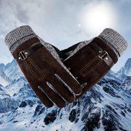Gloves,Morecome Men Anti Slip Warm Motorcycle Ski Snow Snowboard Gloves (Coffee) N7