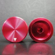 Riverstone Audio - Pair (2 PCS, Red Color) Potentiometer Knobs, High Quality - Solid Aluminum - CNC Machined -... N5