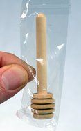 Creative Hobbies 24 Pack of Mini 3 Inch Wood Honey Dipper Sticks, Individually Wrapped, Server for Honey Jar Dispense... N3