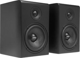 Earthquake Sound RBS-52 2-Way Bass Reflex Bookshelf Home Speakers, Set of 2, Matte Black N5