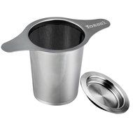 Yoassi Brew-in-mug Teapot Extra Fine Mesh Tea Strainer Infuser Steeper 18/8 Stainless Steel Strainer with Lid... N9