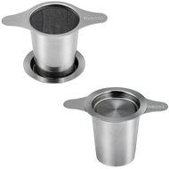 Yoassi Brew-in-mug Teapot Extra Fine Mesh Tea Strainer Infuser Steeper 18/8 Stainless Steel Strainer with Lid... N11