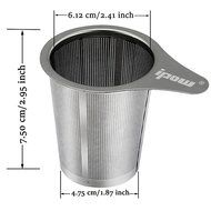 Yoassi Brew-in-mug Teapot Extra Fine Mesh Tea Strainer Infuser Steeper 18/8 Stainless Steel Strainer with Lid... N14