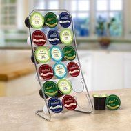 Easel Coffee Caddy Chrome Finish, 18 Coffee Pods