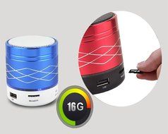 Mini bluetooth speaker, inShang 7 colors Flash LED Bluetooth mini speaker support hands free and TF card/USB,... N11