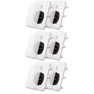 Acoustic Audio IW191 In Wall Speaker 3 Pair Pack 2 Way Home Theater 1200W IW191-3PR