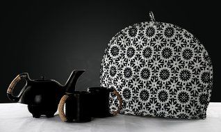 Blue Tea Cosy Cotton 15x11 Tea Cozy Printed Floral By Rajrang N26