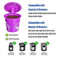 Refillable K-Cups Reuse Coffee Filters for Keurig Brewers - Fits K200, K300, K400, K500 Series and all 1.0 Brewers... N3