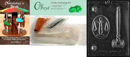 Cybrtrayd J088 Legal Kit Chocolate Candy Mold with Exclusive Cybrtrayd Copyrighted Chocolate Molding Instructions