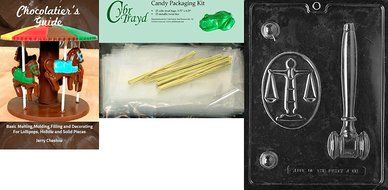 Cybrtrayd J088 Legal Kit Chocolate Candy Mold with Exclusive Cybrtrayd Copyrighted Chocolate Molding Instructions N3