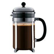 Bodum Chambord French Press Coffee Maker, SIlver, 12 cup 1 ea