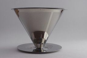 GBA Pour Over Coffee Dripper - Stainless Steel Reusable Pour-Over Coffee Filter N4