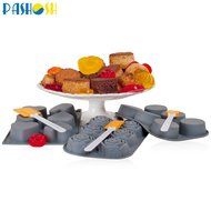 Pashosh Cookware Silicone Baking Molds Set - 9 Piece N4