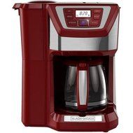 12-Cup, Mill and Brew, Programmable Coffee Maker With Grinder, Red
