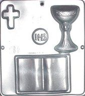 First Communion Bible Chocolate Candy Mold Religious 409