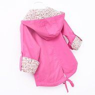 Jackets ,BeautyVan Kid Baby Girls Floral Print Coat Outerwear Girl Windbreaker Baby Jackets Clothes (L, Pink) N10