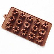 Sher 15 Hole Bullet Cake Mold Ice Jelly Chocolate Mold,Silicone 21.5&iexcl;&Aacute;10.5&iexcl;&Aacute;2 CM(8.5&iexcl;&Aacute;4.1&iexcl;&Aacute;0.8 INCH)