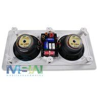 PBX (PowerBass) Home Audio MC-5.2DCC Dual 5-1/4" M-Series Integra Cinema 2-Way In-Wall Center Channel Speaker N3