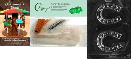 Cybrtrayd M074 Horseshoe Chocolate Candy Mold with Exclusive Cybrtrayd Copyrighted Chocolate Molding Instructions N2