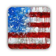 Generic Beautify Cup Mat Design With American Flag 3 Mdf N7