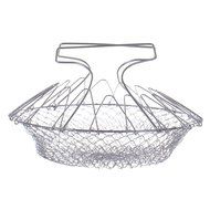 Treading(TM) 1pcs Foldable Steam Rinse Strain French Fry Chef Basket Magic Basket Mesh Basket Strainer Net Kitchen... N3