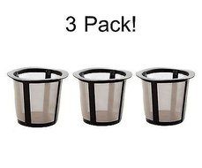 Keurig My K Cup Reusable Coffee Filter Baskets (3 Pack) Replacements for Keurig