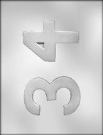 CK Products 3-3/4-Inch Numbers 3 and 4 Chocolate Mold