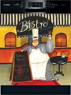 Chef at Bistro Custom Dishwasher Cover N2