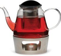 RSVP Glass Teapot and Stainless Steel Warmer