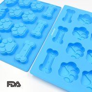 Ankway Silicone Cupcake Pan, Nonstick Fish &amp; Bone Shape Bakeware Mold (2 Pack) N3