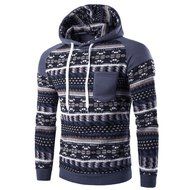 Men&#039;s Outwear,Laimeng Cotton Retro Long Sleeve Hoodie Hooded Sweatshirt Tops Jacket Coat Outwear (XXL, Black) N5