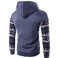 Men&#039;s Outwear,Laimeng Cotton Retro Long Sleeve Hoodie Hooded Sweatshirt Tops Jacket Coat Outwear (XXL, Black) N6