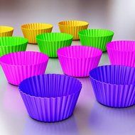 Silicone Baking Cups / Mold Cupcake / muffin Set - Premium Quality - Non-Stick - Best 12 Cupcake Liners Includes... N2