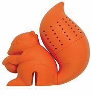 Honice Squirrel Tea Infuser Strainer Creative Cartoon Food Grade Silicone Cute Animal Tea Filter Bags Teaspoon...