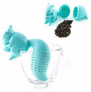 Honice Squirrel Tea Infuser Strainer Creative Cartoon Food Grade Silicone Cute Animal Tea Filter Bags Teaspoon... N2
