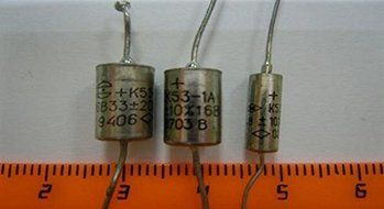 Capacitor niobium K53-1A 20V 10uF USSR 4 pcs