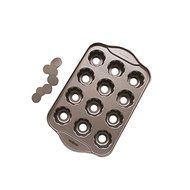 Startony Non Stick Muffin Cupcake Molds 12 Cups Baking Pan Loose Base Tray Dessert Pan Round N8
