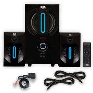 Blue Octave B22 Home 2.1 Powered Speaker System FM USB/SD Bluetooth and Extension RCA Cables N2