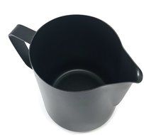 Coffee Nebula Stainless Steel Non-Stick Professional Milk Frothing &amp; Steaming Pitcher/Cup (20oz (600ml), Black) N6