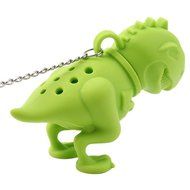 MAXGOODS Fine Green Silicone Dinosaur Tea Infuser Strainer Filter N3