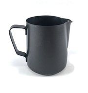 Coffee Nebula Stainless Steel Non-Stick Professional Milk Frothing &amp; Steaming Pitcher/Cup (20oz (600ml), Black) N8